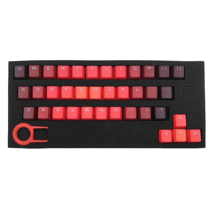 Attav 37 Key PBT Cherry MX Keycaps - Gradient Lava Red - أكسسوار لوحة مفاتيح